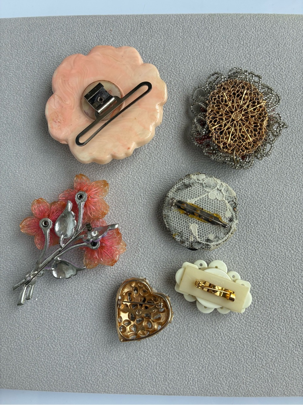 Vintage Mix of Acrylic and Handmade Jewelry Lot - Picture 8 of 9
